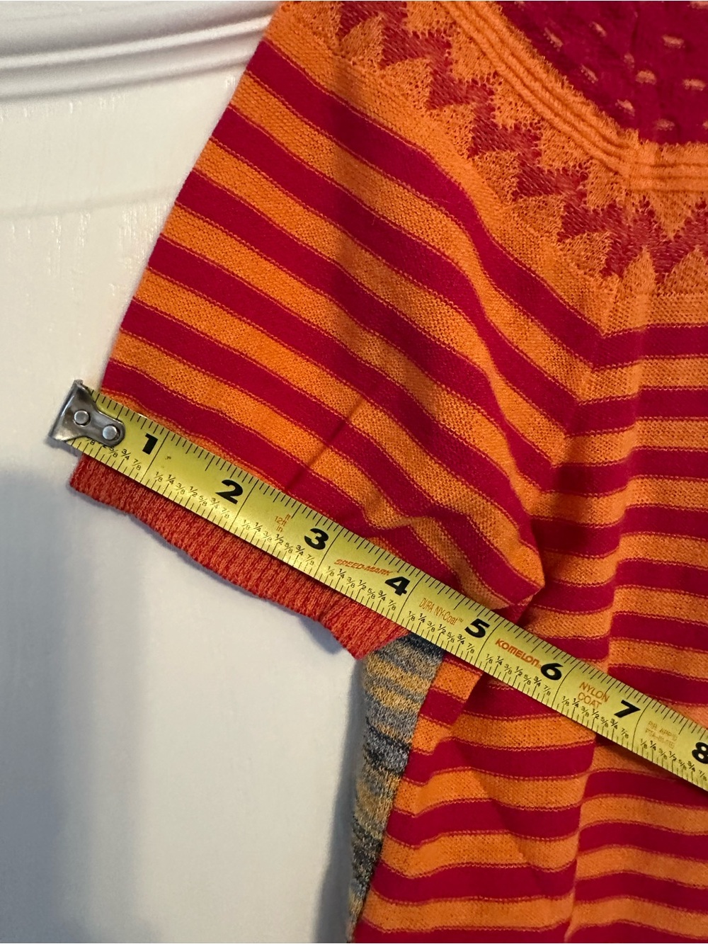 Desigual Red and Orange Floral Knit Top - Picture 4 of 5